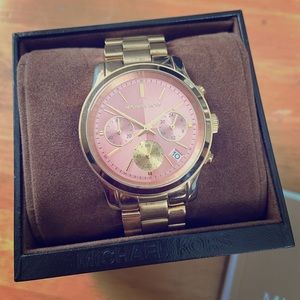 Michael Kors Watch with pink face